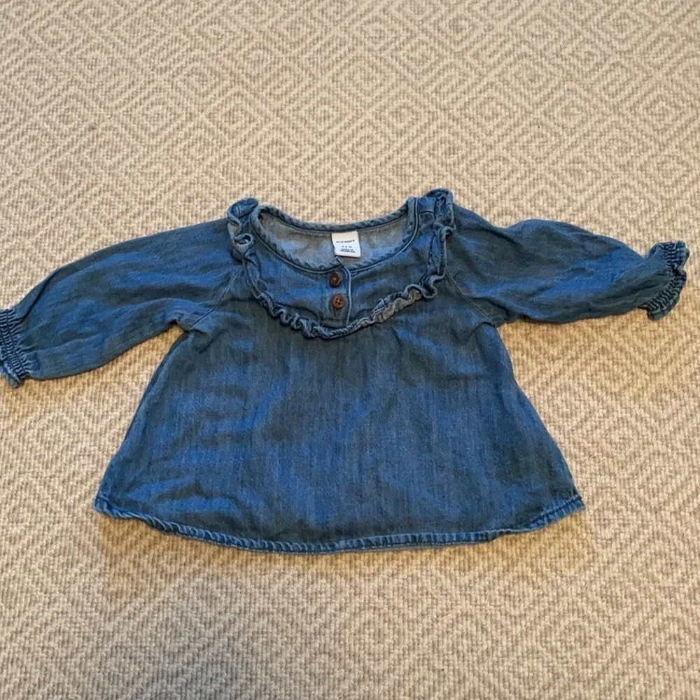 Old Navy Denim Shirt 3-6M Blue